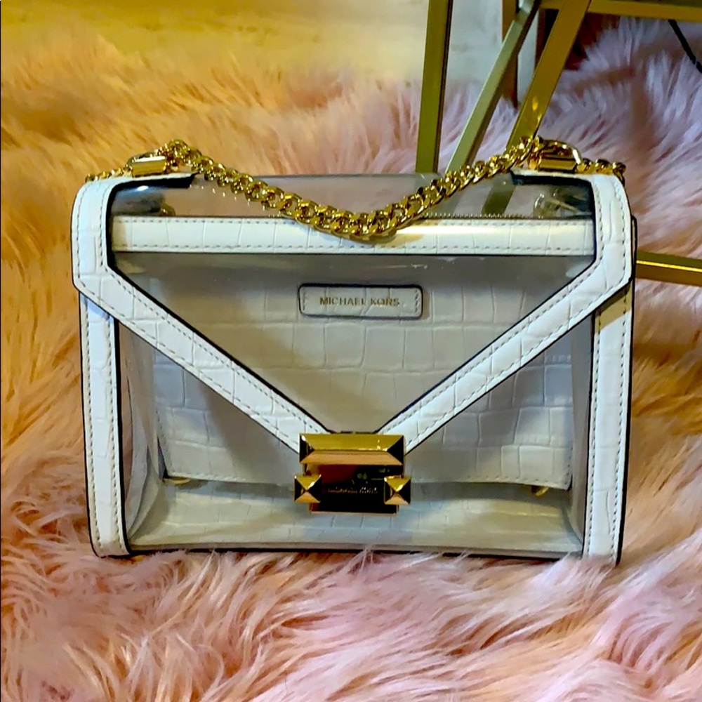 Michael Kors Clear Whitney Shoulder Bag